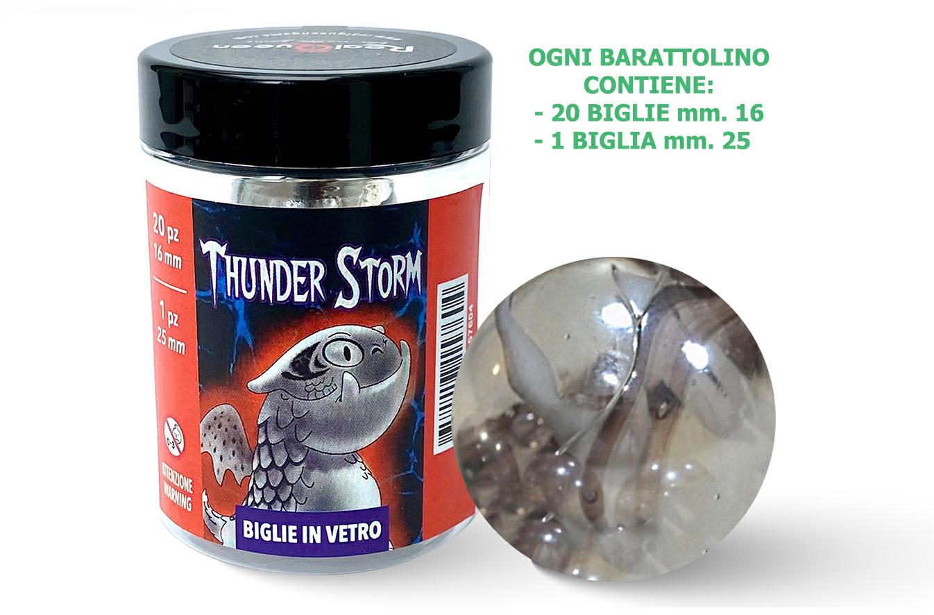 REAL QUEEN BIGLIE IN VETRO "THUNDER STORM" (DRAGONS)